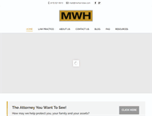 Tablet Screenshot of mwharrislaw.com